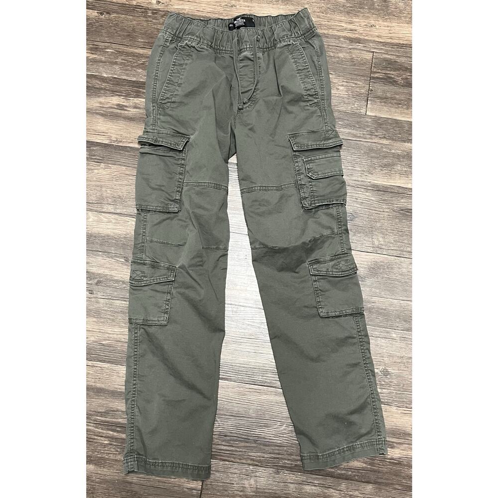 Hollister Y2K Cargo Jogger Pants Olive Green Women XS Epic Flex Grunge Utility - Picture 5 of 11